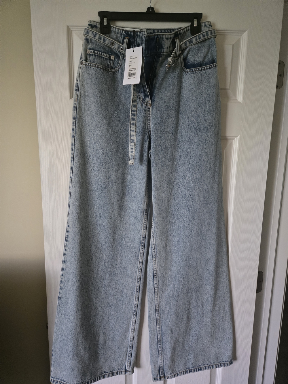 3.1 Phillip Lim Light Wash Wide-Leg Jeans